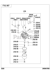 Subaru Robin EH300YS0010 (EH30) - Subaru Robin Engine 647 Fuel &amp; Lubricant