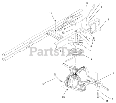 Toro 71227 (16-38 HXL) - Toro Lawn Tractor (SN: 210000001 - 210999999) (2001) Hydro Transaxle Assembly