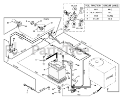 Murray 30540x29A - Murray 30" Rear-Engine Riding Mower (1997) Electrical System
