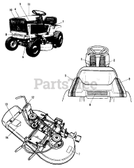 Allis-Chalmers 611 H (1690947) - Allis-Chalmers Lawn Tractor, 11hp