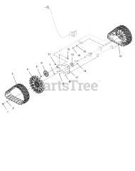 Ariens 921057 - Ariens Platinum 28" SHO RapidTrak Snow Blower, Ariens AX 369cc engine (SN: 000101 - 099999)