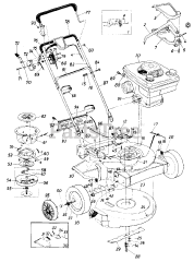 MTD 82-0664 (129-232B019) - MTD Walk-Behind Mower (1989) (Agway)