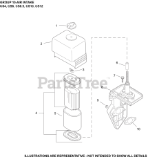 Kohler CS4-901502 - Kohler Command PRO Engine, Basic Version, 4hp, 2.98kW 10 Air Intake
