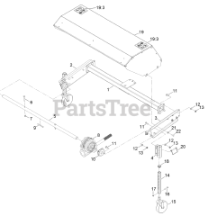 Exmark BRS270CKC36000 - Exmark 36" Power Broom, Kohler CH270 (SN: 402082300 - 404314158) (2018)