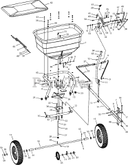 Cub Cadet 19A40039 (19A40039100) - Cub Cadet 175lb Broadcast Spreader General Assembly