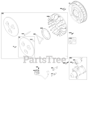 Briggs & Stratton 61E377-0032-J1 - Briggs & Stratton Horizontal Engine Flywheel, Ignition, and Starter Group