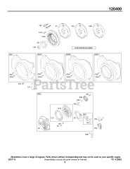 Briggs & Stratton 120412-0139-E1 - Briggs & Stratton Horizontal Engine