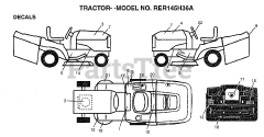 Electrolux/AYP RER 145H36 A - Electrolux/AYP Rear-Engine Riding Mower