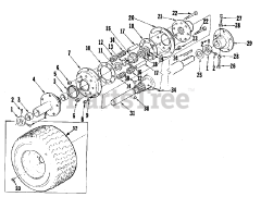 Homelite T-10 (1600283) - Homelite Garden Tractor, 10hp