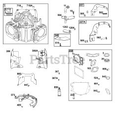 Briggs & Stratton 40U877-0019-B5 - Briggs & Stratton Vertical Engine