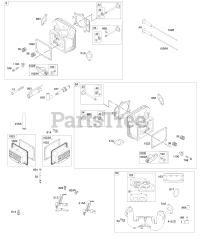 Briggs & Stratton 49M977-0114-G5 - Briggs & Stratton Vertical Engine Cylinder Head, Rocker Arm Cover, Intake Manifold