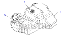 Cub Cadet CC 30 H (13A721JD056) - Cub Cadet Hydro Mini Rider (2017) Fuel Tank