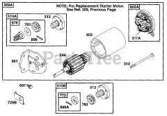 Briggs & Stratton 222413-0723-01 - Briggs & Stratton Horizontal Engine Electric Starter
