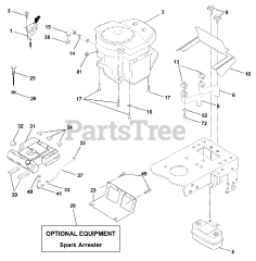 Quality Pro QP 20H46 A - Quality Pro Lawn Tractor (2000) Engine