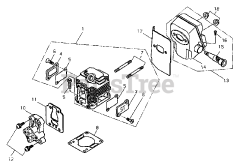 Shindaiwa F 195 S - Shindaiwa String Trimmer Cylinder, Muffler