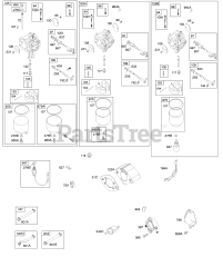 Briggs & Stratton 295777-0100-E1 - Briggs & Stratton Vertical Engine Carburetor, Fuel Supply