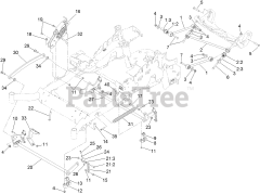 Toro 74915 CP - Toro 60" Z Master Zero-Turn Mower, Side-Discharge Deck (SN: 311000001 - 311999999) (2011) Deck Lift Assembly