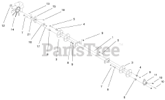 Toro 73471 (518 xi) - Toro Garden Tractor (SN: 000000001 - 000999999) (2000) Drive Shaft Assembly
