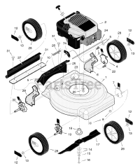 Murray 204210x50D - Murray 20" Walk-Behind Mower (2004) Mower Housing Assembly