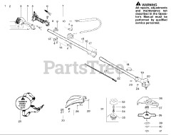 Poulan PP 336 - Poulan String Trimmer (2009-02) Handles and Controls