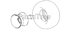 Murray S-1543 - Murray 50cc ATV (2002) Rear Wheel