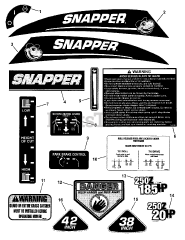 Snapper RZT 185380 BVE (7800009) - Snapper 38" Zero-Turn Mower, 18.5hp
