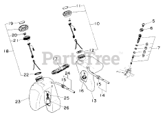 Echo CS-660 EVL - Echo Chainsaw Fuel System, Oiler System