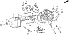 Honda EM3500X A (EA6) - Honda Generator, Made in Japan (SN: EA6-2000001 - EA6-3000000) CYLINDER HEAD