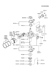 Kawasaki FB460V-ES03 - Kawasaki Engine PISTON/CRANKSHAFT