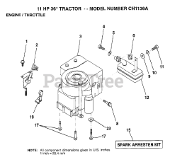 Electrolux/AYP CH 1136 A - Electrolux/AYP Lawn Tractor