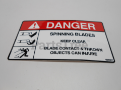 Scag 483407 Spinning Blades Decal - image 1