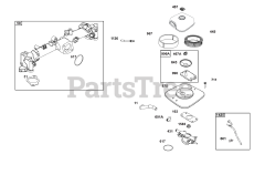 Briggs & Stratton 61A277-0107-J1 - Briggs & Stratton Horizontal Engine Air Cleaner Group