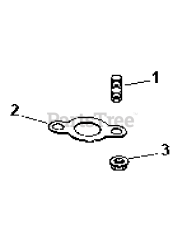 Cub Cadet LT 1046 (13AP11CH710) - Cub Cadet 46" Lawn Tractor (2007 & Before) Command Engine Exhaust