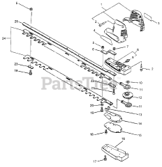 Echo DHC-3000 - Echo Hedge Trimmer, Battery Motor Case/Blades