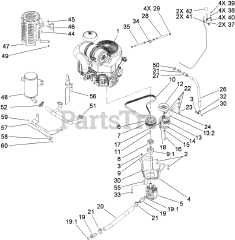Toro 22974 (TRX-26) - Toro Trencher (SN: 310000301 - 310999999) (2010) Engine Assembly