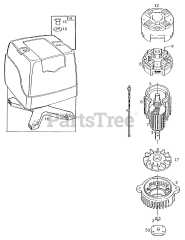 Briggs & Stratton 748001-0333-01 - Briggs & Stratton Electric Motor Motor and Housing