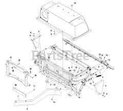 Exmark LHPUVD4448 - Exmark Ultra Vac QDS Bagger for 44" & 48" Lazer HP Mower (SN: 600000 - 669999) (2006) Hopper Assembly