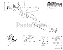 Poulan PPB 300 - Poulan String Trimmer (2009-02) Shaft