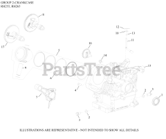 Kohler RH255-0001 - Kohler RH Series Engine, Basic Version, 5.5hp, 4.2kW 02 CrankCase