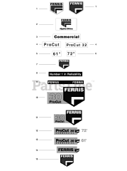 Ferris ProCut 30 (5901035) - Ferris ProCut 30 Front Mount Mower, 25hp Kohler (SN: 01023 & Above)