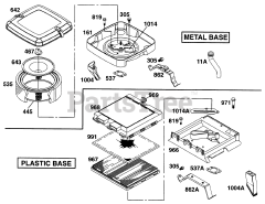 Briggs & Stratton 290447-0375-01 - Briggs & Stratton Horizontal Engine Air Cleaner Grp