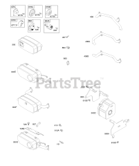 Briggs & Stratton 295447-0141-E1 - Briggs & Stratton Horizontal Engine Exhaust System