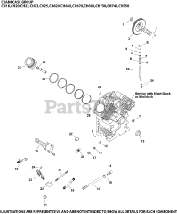 Kohler CH740-3145 - Kohler Command PRO Engine, Made for Scag, 25hp, 725cc Crankcase Group 2-24-307