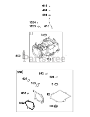 Briggs & Stratton 93J02-0119-F1 - Briggs & Stratton Vertical Engine Cylinder Group