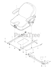 RedMax CZT 72 x (967943501-00) - RedMax 72" Zero-Turn Riding Mower (2018-07) SEAT