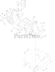 Toro 22328 HD (TX 1000) - Toro Dingo Wide Track Compact Utility Loader (SN: 414000000 - 999999999) Front Tower Assembly