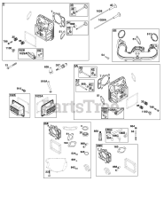 Briggs & Stratton 40N877-0048-B1 - Briggs & Stratton Vertical Engine Cylinder Head Group