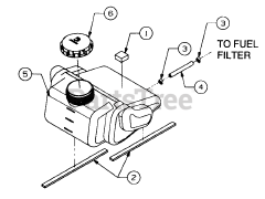 Cub Cadet 2135 (13A-214F100) - Cub Cadet Garden Tractor (SN: 326006 & Above) Fuel Tank