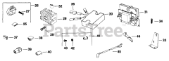 Kohler K582-36344 - Kohler K-Series Engine, Made for Ingram Mfg., 23hp, 17.16kW Ignition (Cont.) 0219011746