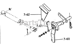 Toro 1-0481 (C-160) - Toro Lawn Tractor (1975) 7.060 Hydraulic Lift Linkage (fig. 7c)
